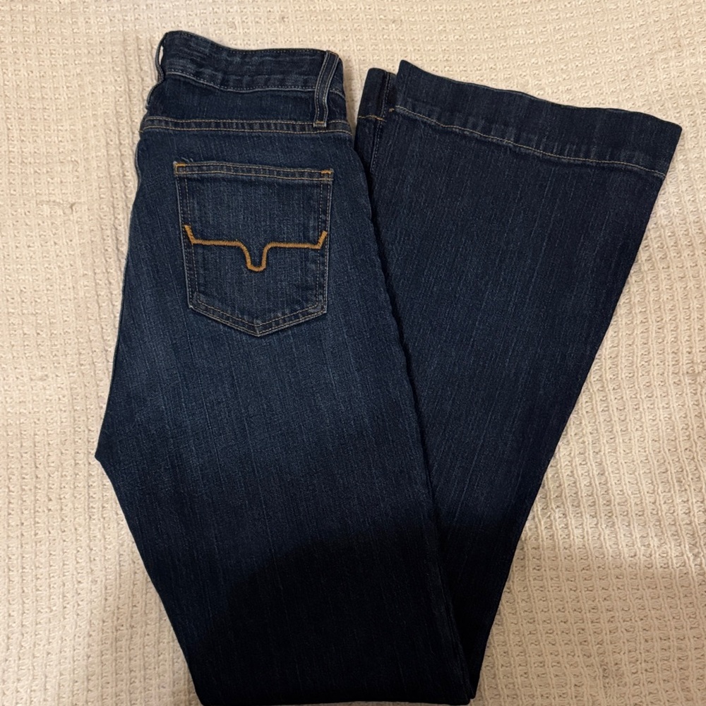 Kimes Ranch Dark Blue Wide Leg Jeans